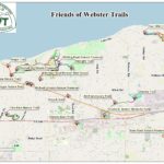 A map of the town of Webster displaying all of Webster's trails.